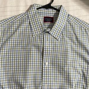 UNTUCKIT MEDIUM SLIM FIT - BLUE/GREEN/WHITE SMALL CHECKERED.